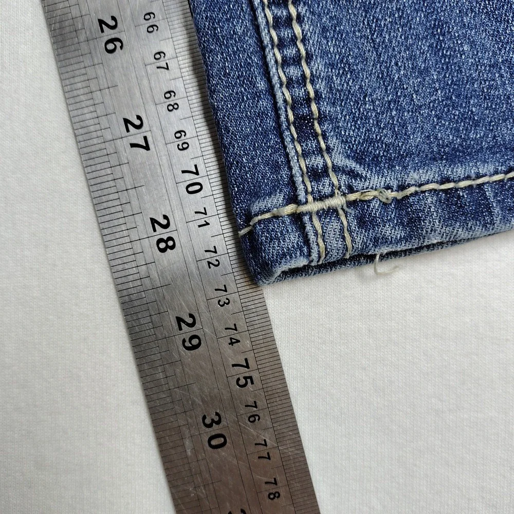 Rock and Roll Denim Revolver Straight Slim Leg Blue Jeans 29x30 Mens
